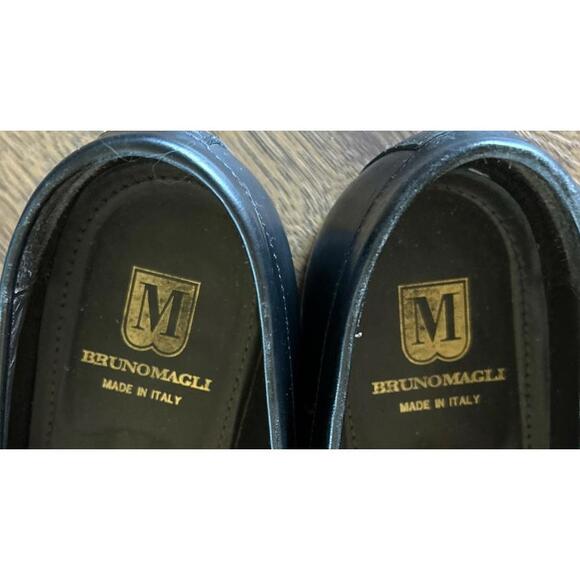 Bruno Magli Rialto Men\'s Black Leather Signature Bit Loafer MSRP $480 Sz 11 NICE main image 7